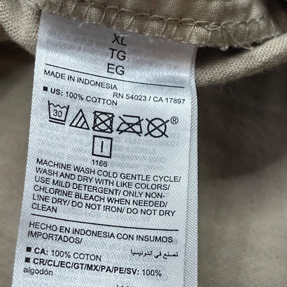 Old Navy High-Rise Wide-Leg Pants Women's Size XL Khaki 100% Cotton‎ Pockets - Picture 5 of 10